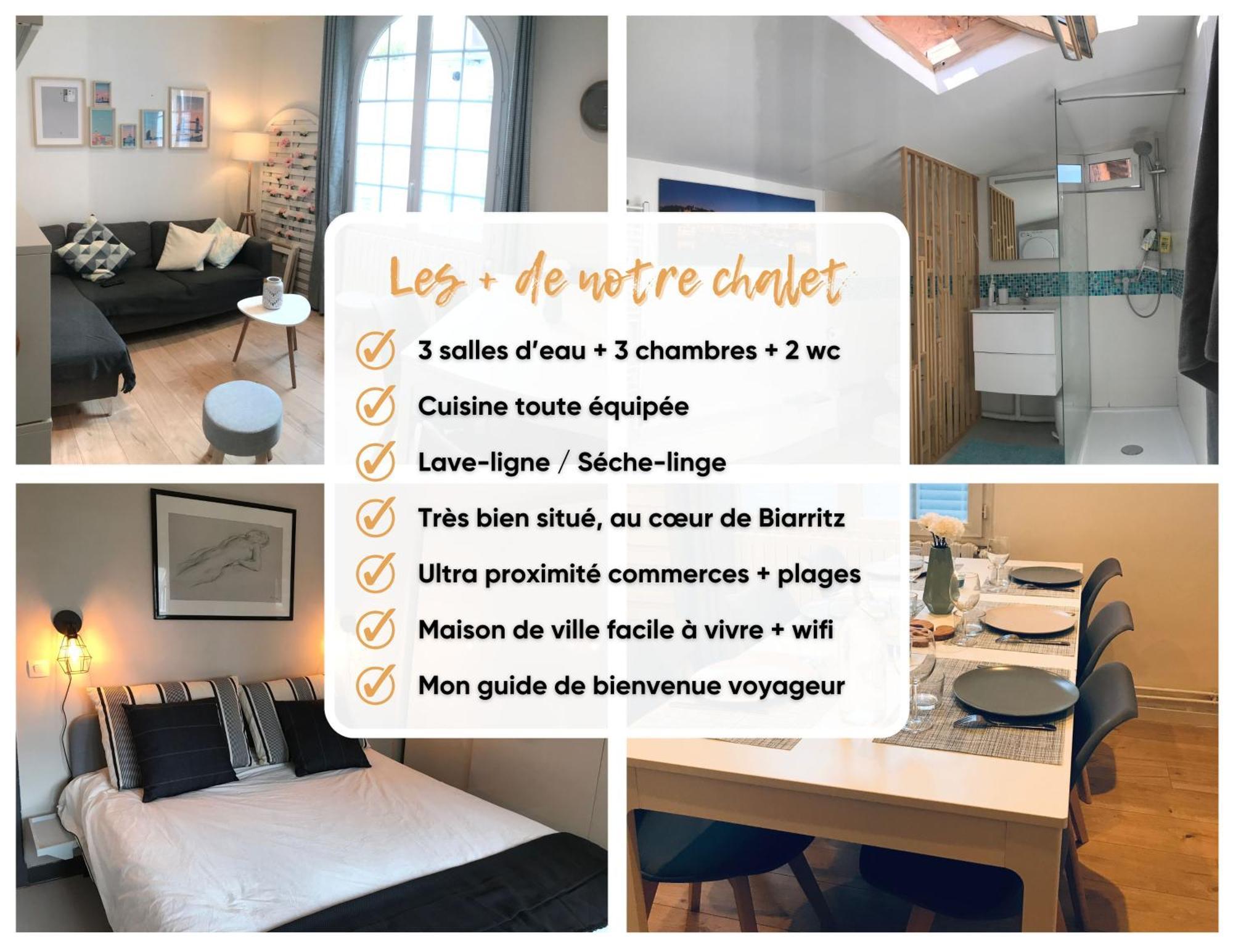 Chalet Basque 6 Couchages Centre Ville Biarritz Exterior foto
